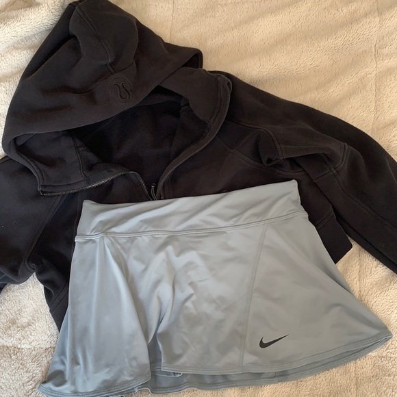 Nike Tennis Skirt Low Rise Baby Blue Built In Shorts - Picture 1 of 4